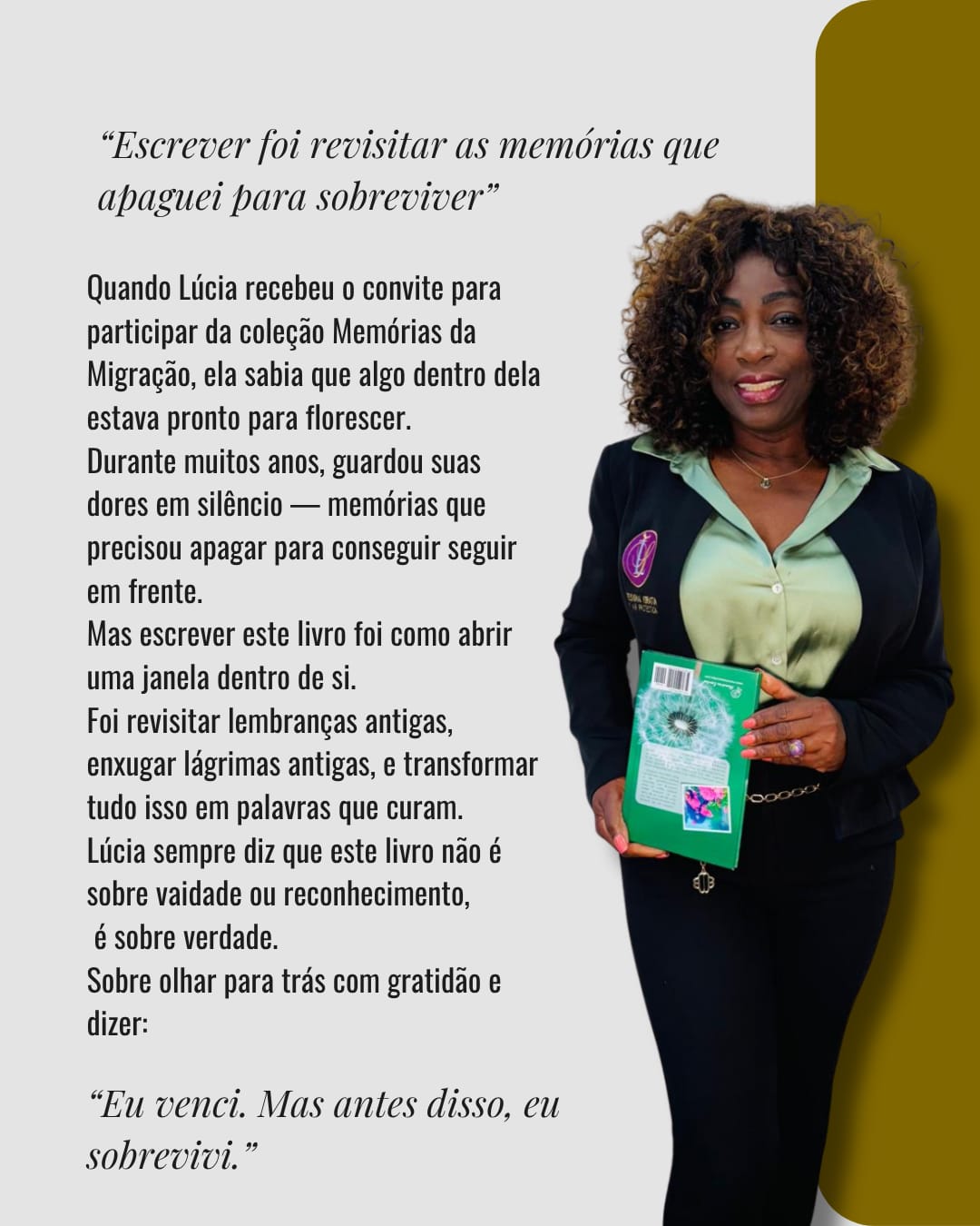 LANÇAMENTO DO LIVRO "MEMÓRIAS DA MIGRAÇÃO" de Lúcia de Jesus Schwaiger